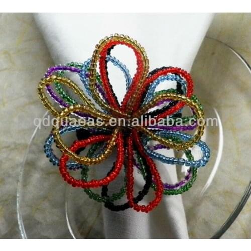 Aliexpress sold beaded wedding napkin ring