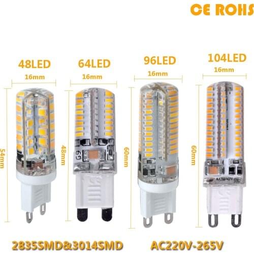 Lowest price LED Bulb SMD 2835 3014 LED G4 G9 LED lamp 9W 10W 12W led Light DC12V AC220V 360 Degree Replace Halogen Lamp
