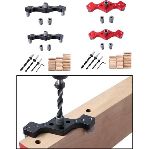 Vertical Hole Dowelling Self Centering Guide Drill Locator for Woodworking