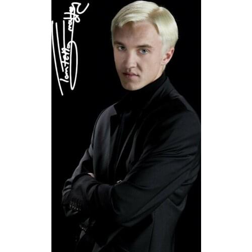 12style Choose Tom Felton Draco Malfoy Signed PICTURE Art Film Print Silk Poster Home Wall Decor 24x36inch