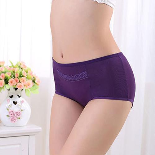 Womens Fashion Sexy Triangle Physiology Period Underpants Panties Underwear Briefs Mid Waist Ladies Panties Female Briefs