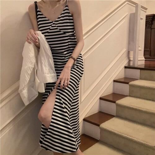 Party Dress Slim Thin Temperament Dress Summer New Korean Version of The Suspender Skirt Design Niche French Skirt