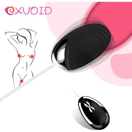 EXVOID Egg Vibrator Bullet Orgasm Nipple G-Spot Massager Powerful Vibrating Egg 20 Speed Sex Toys for Women Clitoris stimulator