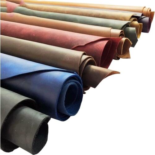 2.0mm thickness Genuine Leather Crazy Horse Leather Material DIY Hand Leather craft Cowhide First Layer of Leather