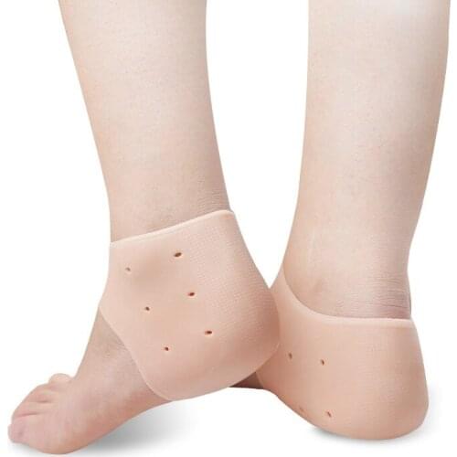 2pcs=1pair Hot Silicone Heel Cracked Protector Socks Pedicure Gel Moisturizing Pain Relief Heels Foot Care Tool Feet Care Socks