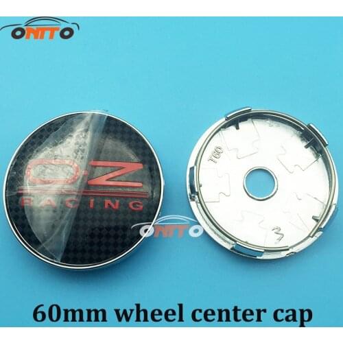4pcs/set 60mm OZ Racing O.Z Auto Wheel Center Center Caps Hubs Silver Alloy black base Emblem Wheel Dust-proof emblem covers