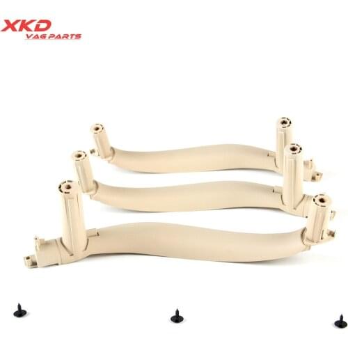 51417345332 Car Interior Inner 3 Doors Pull Handle Trim Cover Armrest Beige Fit For X5 X651417345331