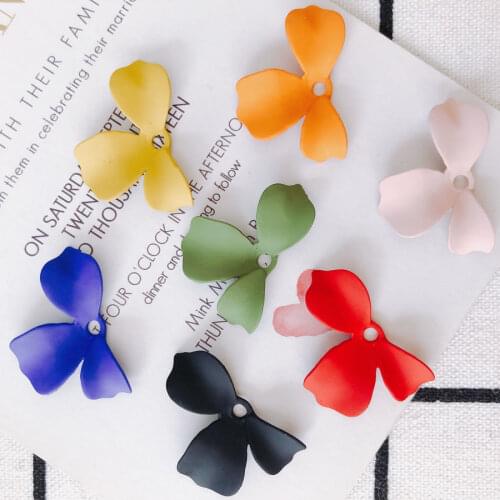 6pieces/lot Spray paint Flower pendant earrings Jewelry Accessories pendant Earring Accessories