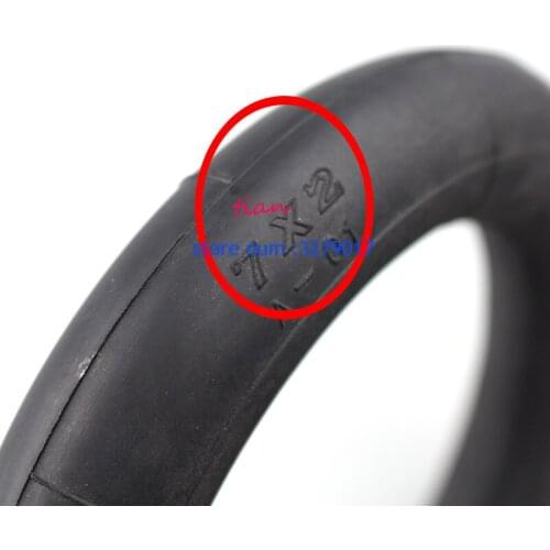 7x2 tire inner tube 7 inch Electric Scooter Wheel Chair Truck Butyl inner tyre with a Bent Metal Valve Stem