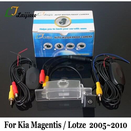 Wireless Reverse Camera For Kia Magentis / Lotze 2005~2010 / RCA AUX Interface / HD CCD Night Vision Car Backup Rearview Camera