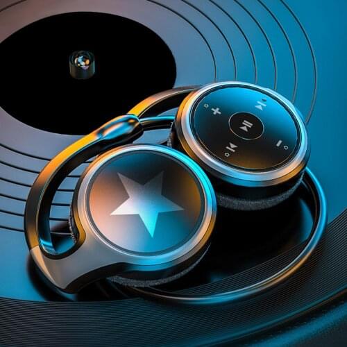 Wireless Bluetooth Headset TF Card Memory Radio Mp3 Player Headphone Handsfree Running Sport Waterproof Earphones With Mic