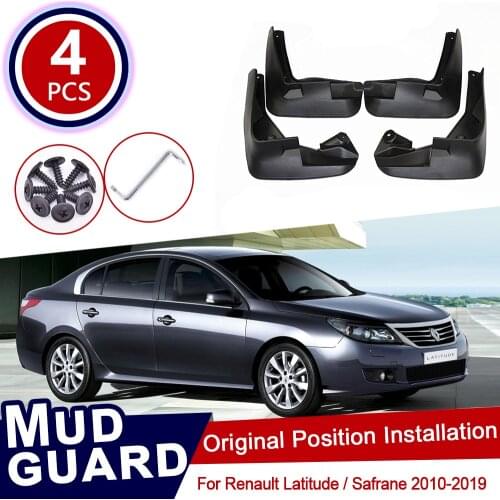 For Renault Latitude 2010~2019 Safrane Samsung SM5 Car Mud Flaps Front Rear Mudguard Splash Guards Accessories 2011 2012 2013