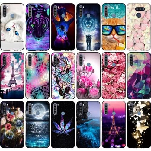 Case For Xiaomi Redmi Note 8T Case Black Cute Cartoon Soft TPU Silicone Phone Cover For Redmi Note 8 T Note8t Cover Fundas 6.3"