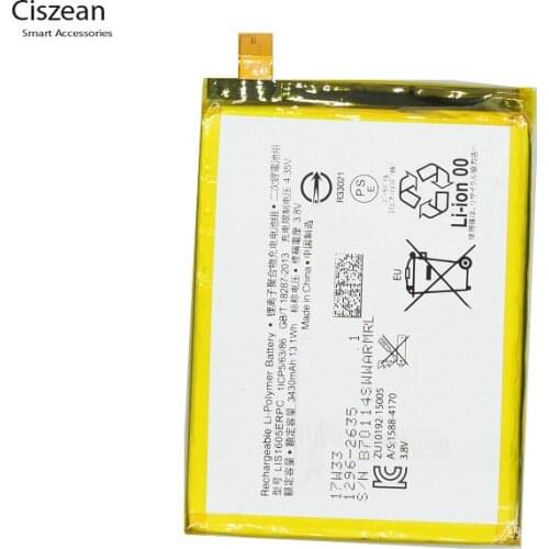 Ciszean LIS1605ERPC Replacement Battery For Z5P Dual Z 5 Plus E6883 E6853 Z5 Premium 3430mAh 13.1Wh Batteria Batterij batteries