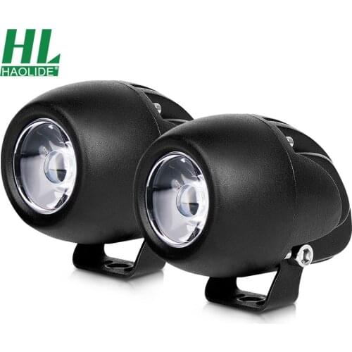 HAOLIDE Led Driving Lights Motorcycle Headlight Spot Light LED Head Lamps Super Bright Motor Bike Car Work Light