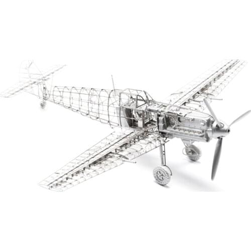 1/72 Bf109E-4 Airplane Model Kit Photo-Etched Sheets Aircraft Decoration Metal Military Assembly Model Diy Toys For Kids Gifts