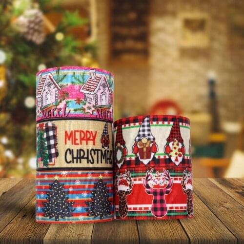 Grosgrain Ribbons Soft Christmas Wrapping Ribbon Tear Resistant Smooth Fashion Gift Bouquet Wrapping Ribbon
