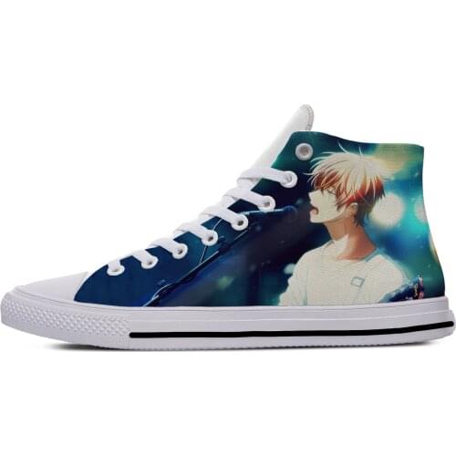 Yaoi Bl Given Mucis Anime Manga Fashion Funny Casual Cloth Shoes High Top Lightweight Breathable 3D Print Men Women Sneakers
