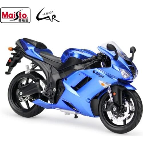Maisto 1:12 Model Car Simulation Alloy Motorcycle Metal Toy Car Childrens Toy Gift Collection Kawasaki ZX-6R