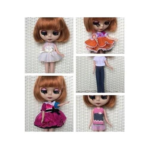 Cute Outfit Tops Vest Trousers Skirt Dress Casual Daily Clothes Accessories for Blythe Doll Girls Toy