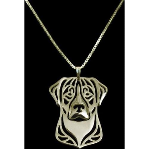 Trendy Greater Swi Mountain dog pendant necklace women gold silver plated statement necklace