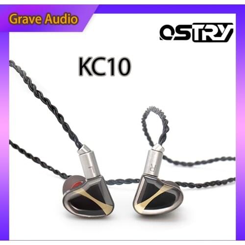 OSTRY KC10 Earphone Double Dynamic 2DD Balanced In Ear Monitor Metal Stereo 3.5mm Audiophile Earphone