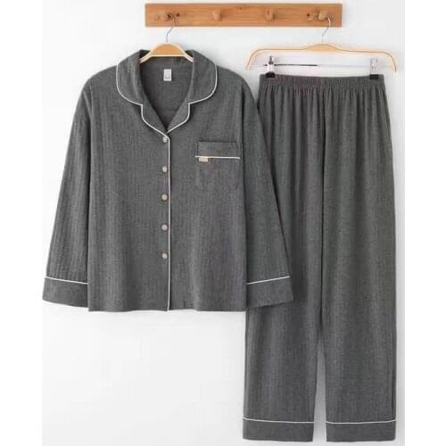 Pajamas For Women 100% Cotton Suit Female Simple Style Spring Womens Home Clothes Sleepwear pijama mujer Casual nightgown women