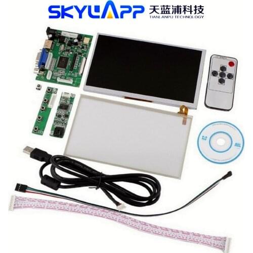 Skylarpu 7''inch LCD Display Touch Screen TFT Monitor AT070TN90 with HDMI VGA Input Driver Board Controller for Raspberry Pi Set