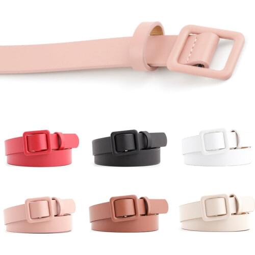 New Belts For Women Luxury Brand PU Leather Belts Casual High Quality Female Waist Belt Red Black Waistband Trousers Jeans