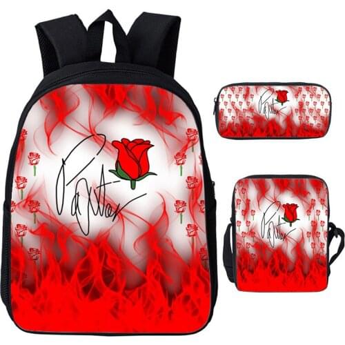 Sac A Dos 3D Payton Moormeier Backpack PYTN Printed Net Red Hot School Bags for Boys Girl Bookbag Mochia 12/16inch 3PCS Kpop