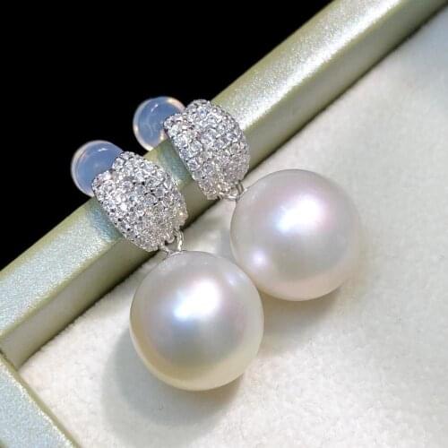 Charm 925 Sterling Silver Earrings Findings Settings Base Mountings Parts for Pearls Agate Crystal Stones Jade 5pairs/lot