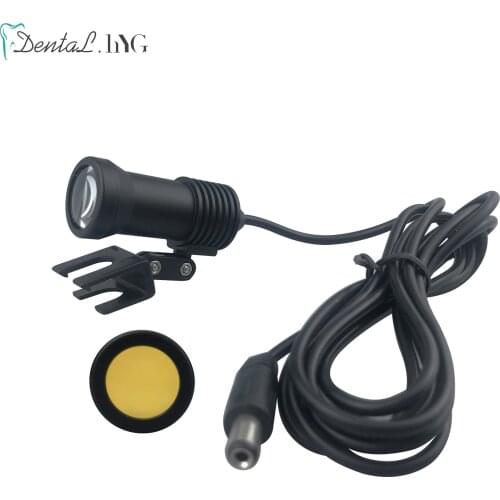 Dental Medical Loupes Headlight Filter Yellow for Dentist LED Surgical Magnifier Head Lamp Lab Illumination Optical Accessories