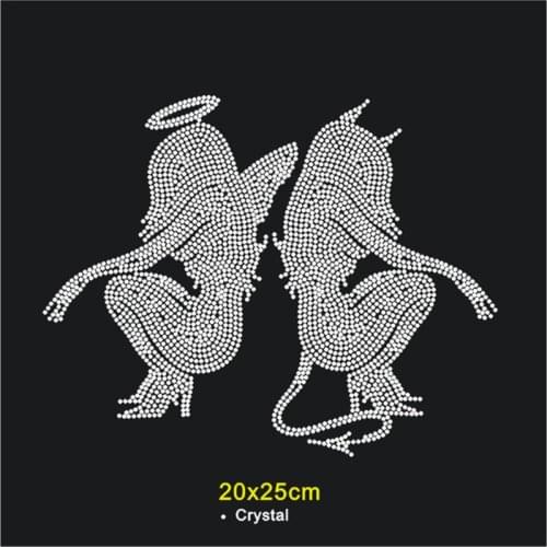 Rhinestone Motif Designs Hot-Fix Strass Transfer Garment Creativity Iron On Sticker Customizable Rhinestone Patches