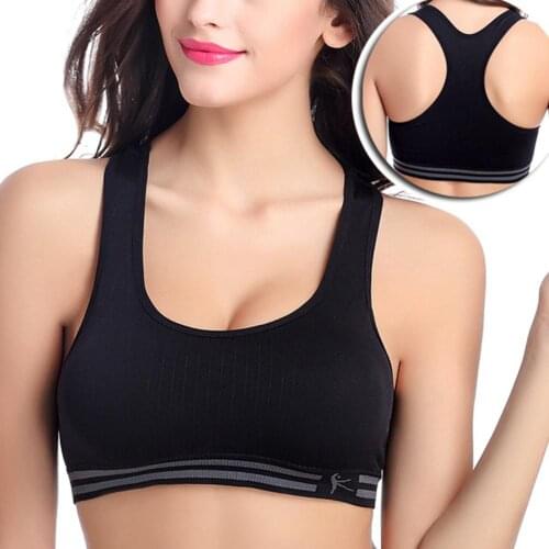 Women Solid Color Wireless Padded Racerback Sports Bra Workout Gym Bralette sexy underwear women Sportswear