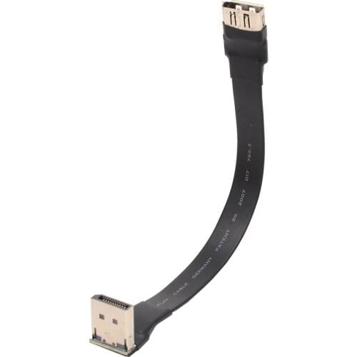 Gold DisplayPort DP DP Display 1.2 DP 1.2 Converter Cable Angle Highly-routable Foldable Axial Elbow