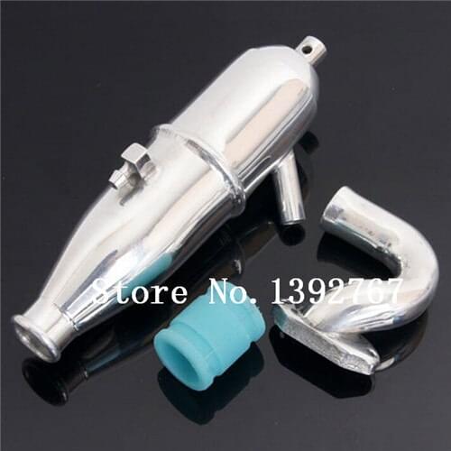 1 Set HSP RC Cars Aluminum Exhaust Pipe 102009 (02124 ) Car Upgrade Parts Accessories 1/10 Scale Models Upgrades 94102 SONIC