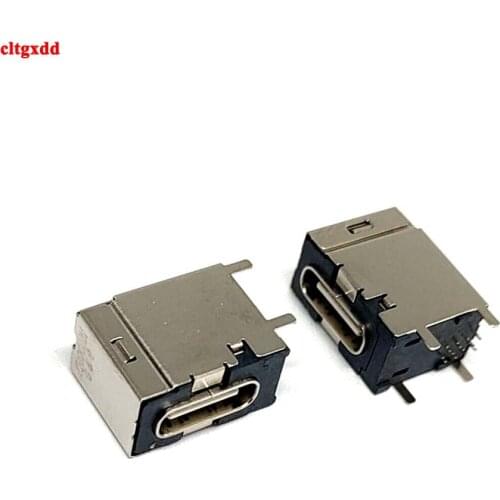 1Pcs Micro Usb Jack 3.1 Type-c 16Pin Smd 90 Degree Female Connector Charging Port Socket