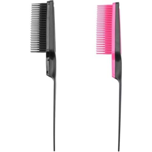 1PC Professional Hairdressing Dense Tooth Comb Plastic Fine-tooth Comb Salon Anti-static Combs Hairbrush Styling Tools