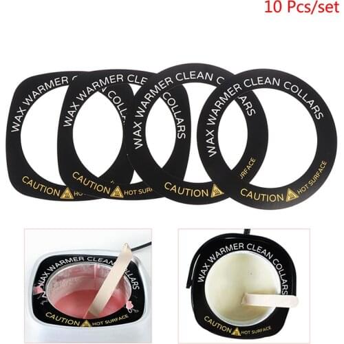 10Pcs/lot Round,Square Wax Cans Heater Pot Warmer Waxing Machine Cleaning Paper Ring Collars Pad
