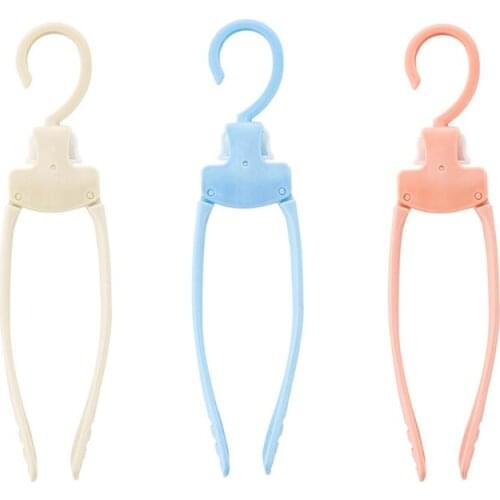 10 Pcs Anti-skid Foldable Clothes Hanger Multi-Functional Plastic Travel Hanger Mini Portable Space Saving Foldable Rack