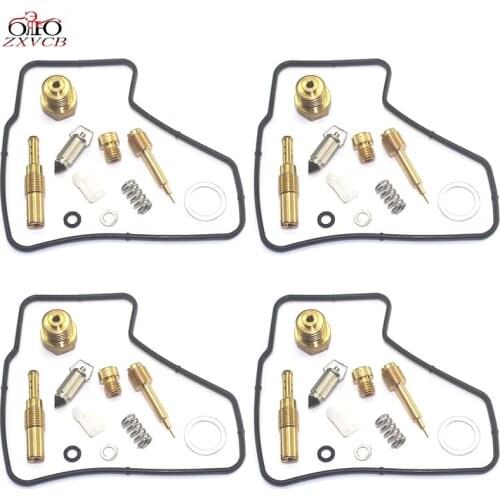 4set for Interceptor 500 VF500F 1984-1986 VF500C VF500CL VF 500 VF500 C Motorcycle carburetor repair kit needle valve seat parts