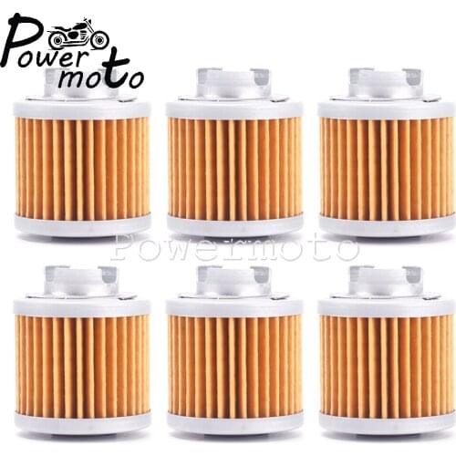 6X Yellow Motorcycle Oil Filter Cleaner for Zongshen ZS190 Piranha 190 2V Engine Daytona Anima 150-190 4V Honda TRX125 FOURTRAX