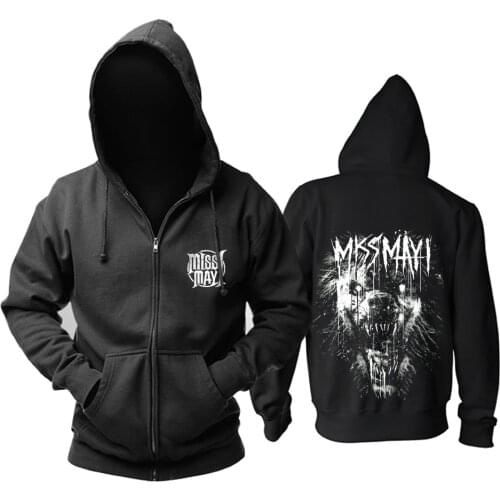 9 designs hoodie zipper Beast Monster Miss May I Rock fleece wolf bear Sweatshirt Customize brand clothing Outerwear sudadera