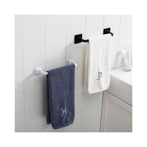 Bathroom Accessories Towel Rail Wall Mounted Bathroom Self-adhesive Hanging Shelf Suitable for use in the kitchen and bathroom
