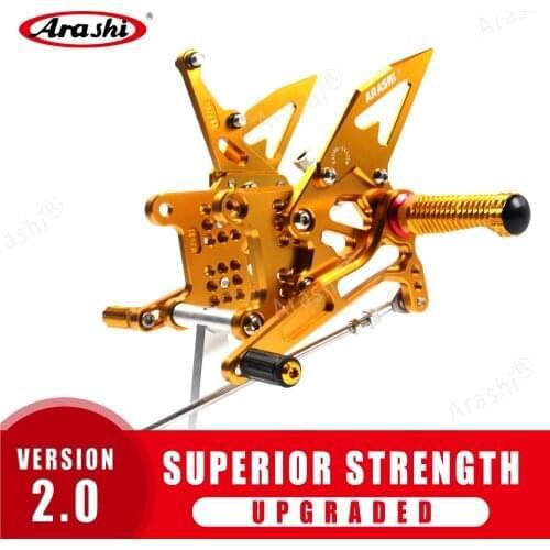 Arashi CNC Adjustable Rearset For TRIUMPH Daytona T595 / T509 / 955i 1997 - 2005 2000 Motorcycle Footrests Rider Foot Pegs Rest
