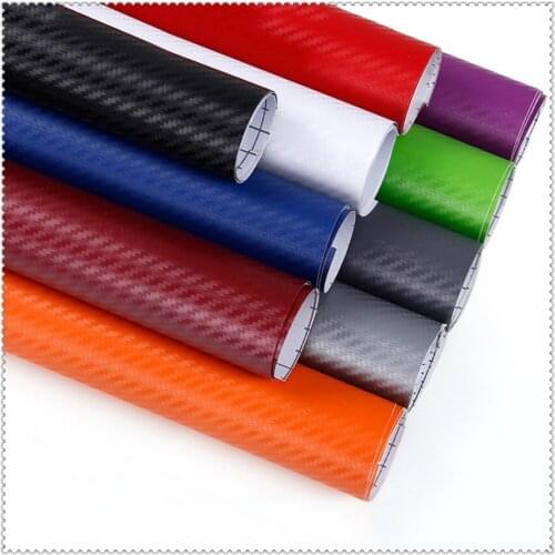 127X10CM 3D car accessories Carbon Fiber Sticker for Pontiac Yaris Hatchback Prius Vibe Scion tC Toyota Solara Convertible