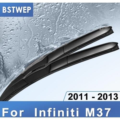 BSTWEP Hybrid Wiper Blades for Infiniti M37 Fit hook Arms 2011 2012 2013