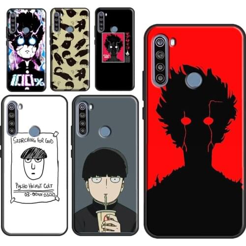 Mob Psycho 100 Case For Xiaomi Redmi Note 10 9 Pro Case For Redmi Note 8 7 Pro 8T 9S 9A 9C 9T Cover Funda