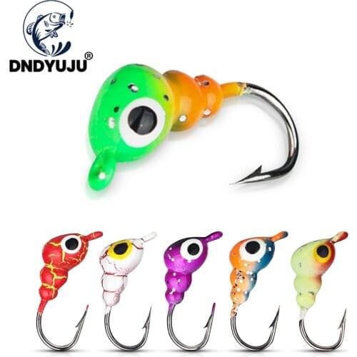 DNDYUJU6pcs/lot Size 10/12/14 Ant Shape Fishing Lure Ice Hook Metal Lead Mini Lure Winter Fishing Hook