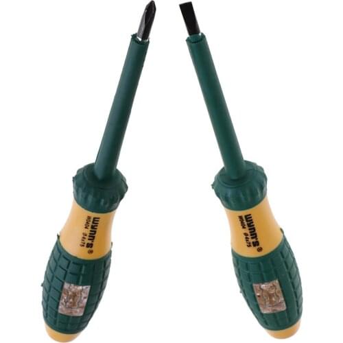 Yellow Green Electrical Tester Pen 220V Screwdriver Power Detector Probe Industry Voltage Test Pen Diameter
